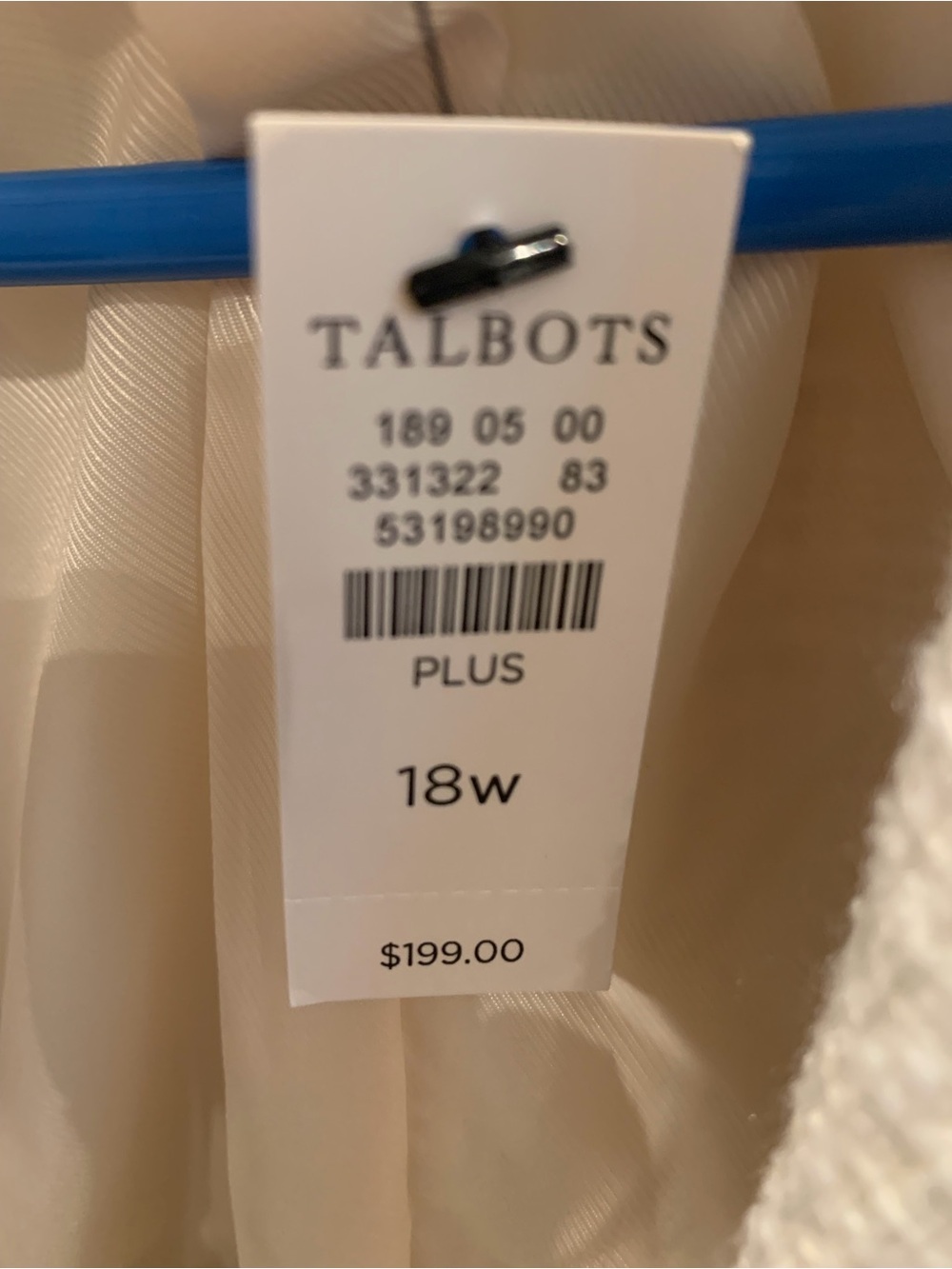 NWT! Talbots Cream Tweed Blazer with Black Trim - Picture 11 of 12
